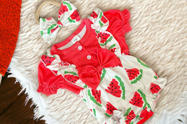 red watermelon doll outfit with headband